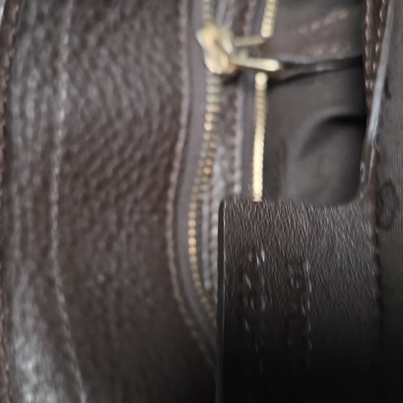 Authentic Gucci large brown leather Heritage tote / carry on bag - Picture 14 of 15